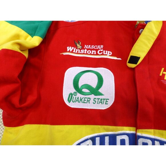 Vtg NASCAR Race Jacket Mens XL Rainbow Jeff Gordon 24 Hamilton, 2 Signatures - Picture 11 of 16